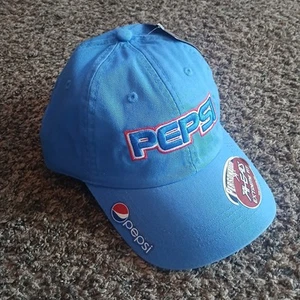 Sombrero PEPSI NUEVO Soda Pop Prendas para la cabeza Gorra para hombre AHEAD Ajuste extremo Azul real - Imagen 1 de 4