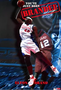 -Sealed- 2003 -ELTON BRAND- STARLINE 3224 LA Clippers NBA Basketball Poster - Picture 1 of 2