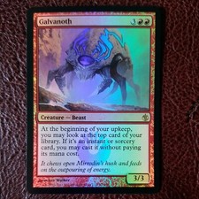 Mirrodin Besieged Galvanoth Foil MTG Magic the Gathering Near Mint 21-035
