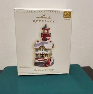 2006 Hallmark Andenken Magic Serie 10. Ornament in Leuchtturm Grüße getestet - Bild 1 von 4