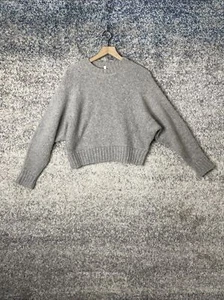 The Group Babaton Crop Knit Alpaca Sweater Women’s XXS Gray - Picture 1 of 8