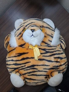 Vintage 70s Pajama Pals Tiger Plush Pillow w Pocket Dayton Hudson - Picture 1 of 13