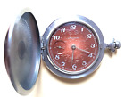 Soviet Russian Ussr Vintage Pocket Watch Molnija Working Mechanical Rarity