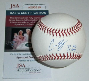 BREWERS Corbin Burnes signed baseball w/ '21 NL Cy Young JSA COA AUTO Autograph - Picture 1 of 2
