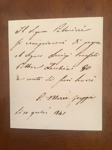 Documento autografo di Marco Greppi - Picture 1 of 1