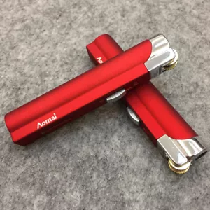 2 Pcs AOMAI Jet Torch Adjustable Lockable Flame Cigar Cigarette Lighter Red - Picture 1 of 7