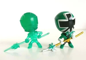 Power Rangers Super Samurai Translucent Green & Green Rangers Mini Figure Set - Picture 1 of 2