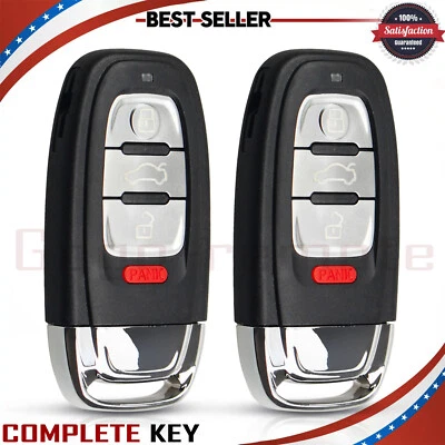 2x Para 2010 2011 2012 2013 14 2015 2016 Audi A4 A5 Q5 Smart Prox Mando a distancia Llavero Foto 1 de 4
