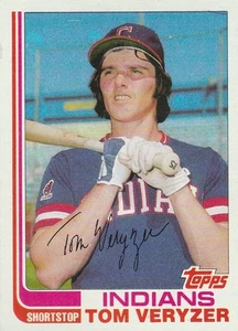 FREE SHIPPING-MINT-1982 (INDIANS) Topps #387 Tom Veryzer (FACSIMILE AUTOGRAPH) - Picture 1 of 1