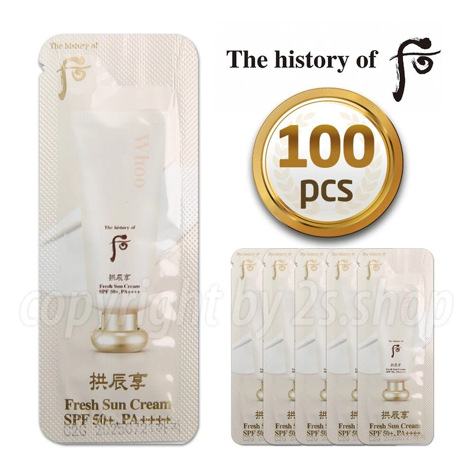 Crema solar fresca The History of Whoo SPF50+, PA++++ 1 ml x 100 un. Foto 1 de 1