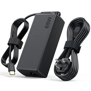 New 65W TYPE-C USB-C Laptop Charger - Lenovo, Acer, HP, Apple, Sony, ASUS, Dell - Picture 1 of 7