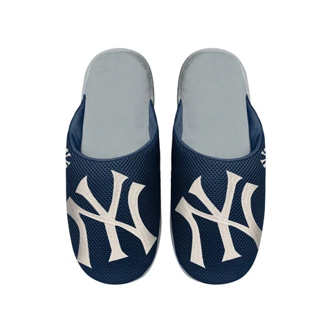 New York Yankees 2022 MLB Men's Big Logo Mesh Slide on Slipper FREE SHIP Cover