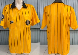US Soccer Federation Yellow Striped 2006 Referee Jersey 22" Chest - Picture 1 of 7