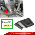 Carbon Steering Wheel Decor Cover Trim Fit For Subaru WRX STI Sedan 15-21