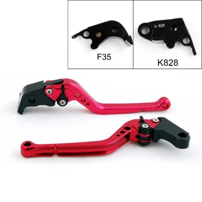 Long Brake Clutch Levers For Kawasaki ZX636R / ZX6RR 2005-2006 Red h1 Foto 1 de 2