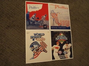 Phil. Phillies Program Cover 8x10 Photos 2 WS Wins: 1980, 2008; 1st 2 yearbooks - Picture 1 of 5