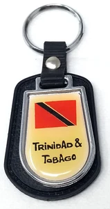 Trinidad & Tobago Schlüsselanhänger Flagge rot schwarz Emaille Metall 2000er - Bild 1 von 6