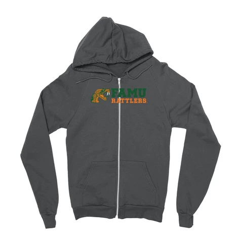 Venley Official NCAA FAMU Rattlers Men's / Women's Boyfriend Zip Hoodie Cover
