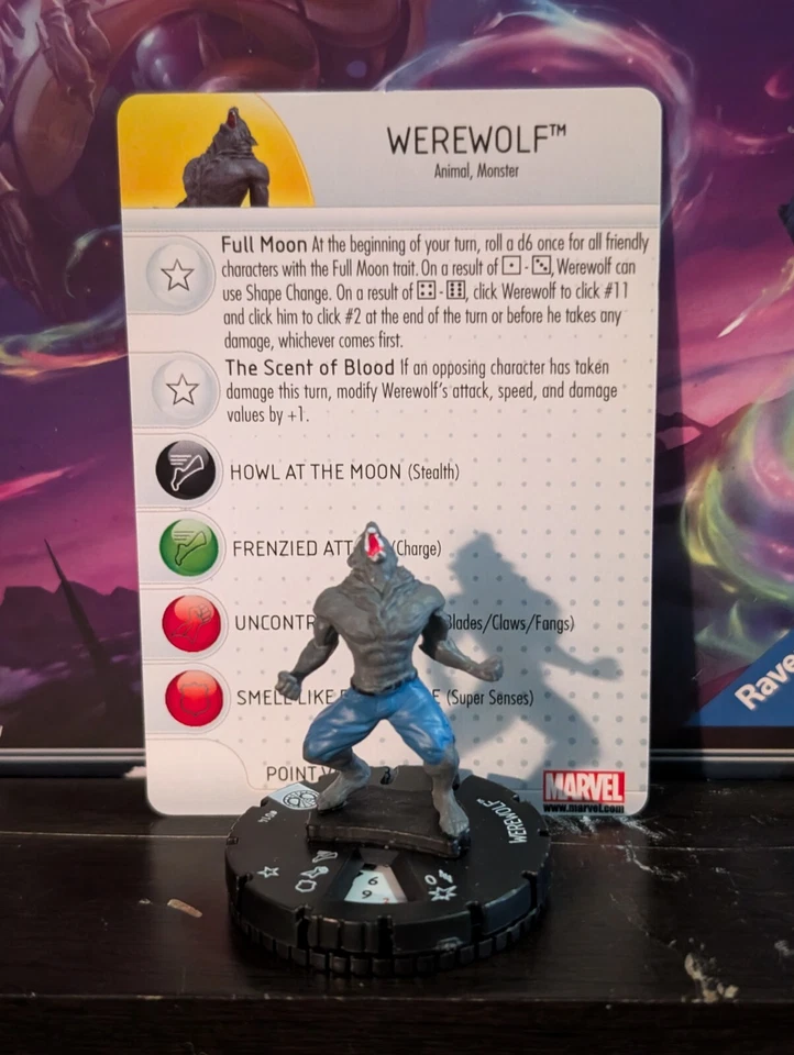 Heroclix Amazing Spider-Man Set Hombre Lobo 014 ¡Figura común con tarjeta! Foto 1 de 1