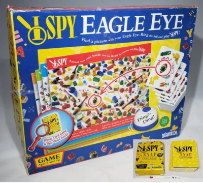 I Spy Eagle Eye Game Scholastic Briarpatch Complete AND I SPY SNAP Card Game EUC - Image 1 of 4