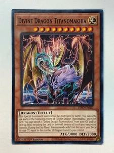 Yugioh Dimension Force Divine Dragon Titanomakhia DIFO-EN027 NM/M - Picture 1 of 1
