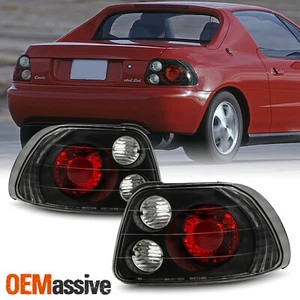 Fits 93-97 Del Sol Sport Coupe JDM Black Tail Brake Lights Lamp Pair Left+Right - Picture 1 of 6
