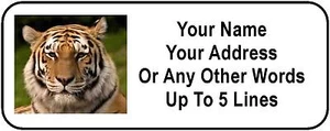 30 Tiger Personalized Address Labels - Picture 1 of 1