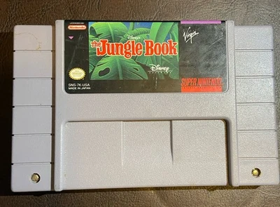 Super NES Jungle Book Cartridge Only.  Tested - Works - Image 1 of 3