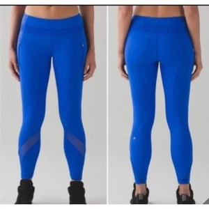 Lululemon Inspire Tight II Cerulean Blue Size 6 - Picture 1 of 9