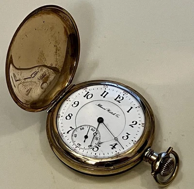 Antiguo reloj de bolsillo 16s 17j Mdl 4 Gde 184 Illinois 25y Full Hunter funcionando 1909 Foto 1 de 4