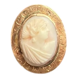 antique gold filgree carved Cameo - Picture 1 of 3