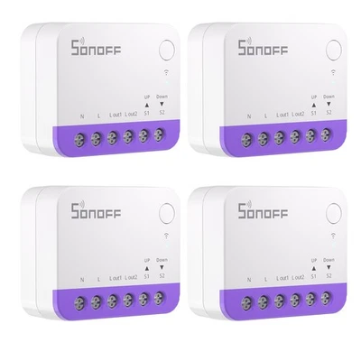 4pack SONOFF WiFi shutter timer blind switch eWeLink APP control - Image 1 of 4