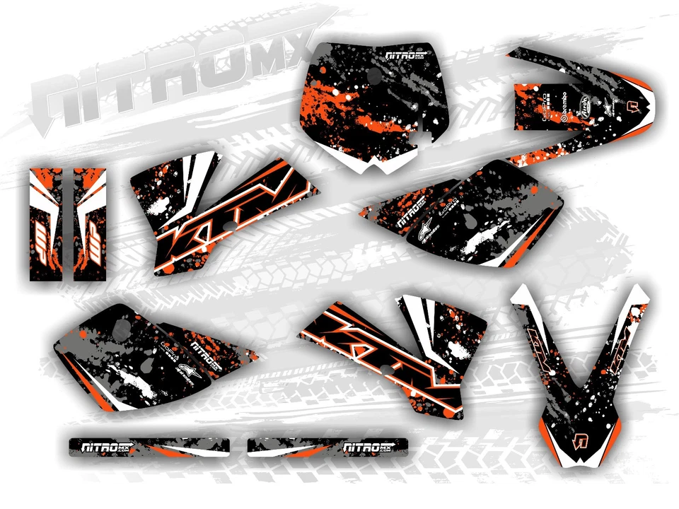 Kit de gráficos para KTM SX 50 SX50 2002 2003 2004 2005 2006 2007 2008 Foto 1 de 1