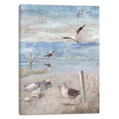 Абстрактная картина морская чайка морской пейзаж окунь птица холст настенное искусство - Изображение 1 из 4