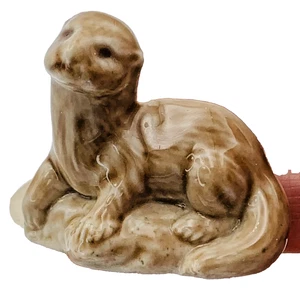 Wade Whimsies Sea Otter River Red Rose Tea Brown Made in England - Picture 1 of 11