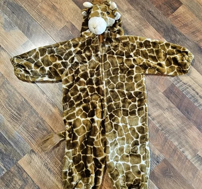 Disfraz de Jirafa Crisha Divertido Peluche Jirafa Con Capucha Edades 2-4 años Halloween Foto 1 de 4