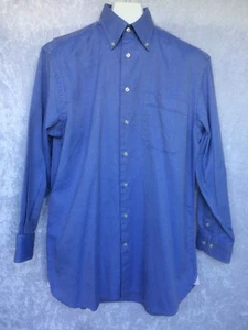Peter Millar Button Down Dress Shirt Fine Blue Checks Canterbury Golf Club Med - Picture 1 of 12