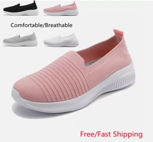 Damen-Laufschuhe Turnschuhe Damen-Slipper Jogging Gym bequeme modische Schuhe - Bild 1 von 20