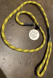 WAGWEAR Climbing Rope Control Lead Leash 3/8" x 4.5' Yellow & Black NWT - Picture 1 of 9