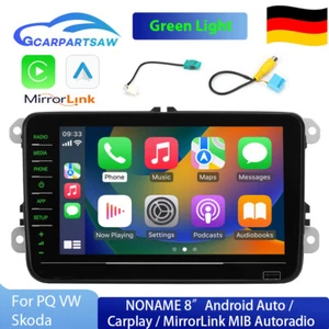 MIB Carplay Grünes 8" RCD880 PRO RCD330 Android Auto Radio Stereo For VW Skoda - Bild 1 von 14