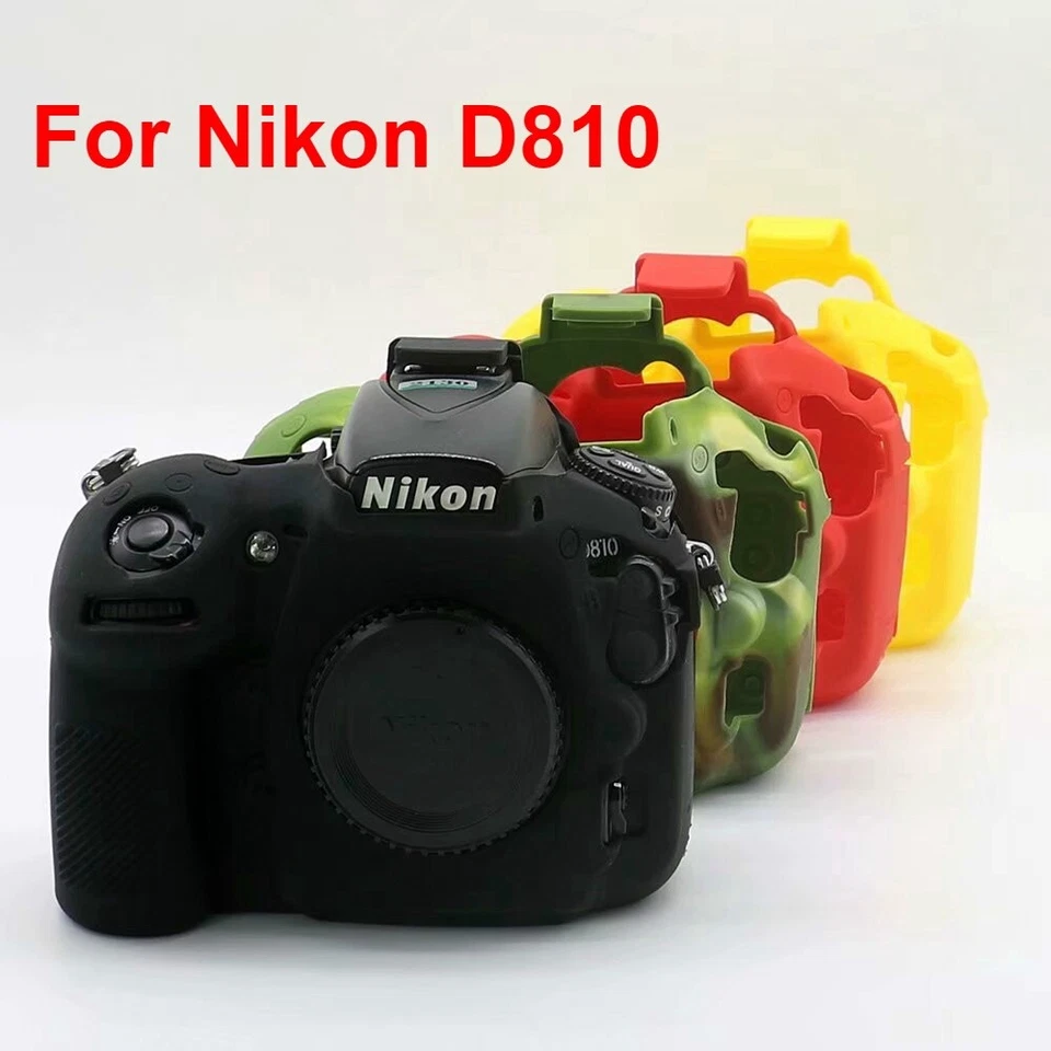 For Nikon D800 D850 D7500 Camera Bag Soft Silicone Rubber Body Cover Case Skin - Image 1 of 4