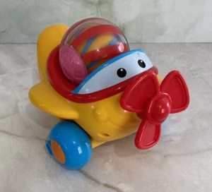 Vintage Fisher Price Roll A Rounds Airplane & Ball Sensory Roller Plane Toy Set - Picture 1 of 9