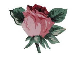 Double Delight Rose Iron On Patch Leaning Right 3" New - Picture 1 of 3