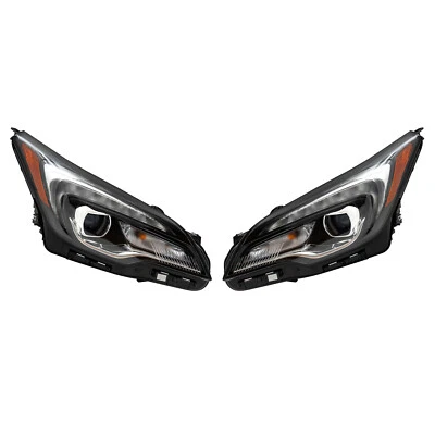 Full LED Headlights For 2019 2020 Buick Envision Chrome Left+Right Side Headlamp - Image 1 of 4