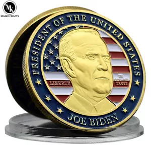 The 46th President of The United States Joe Biden Metal Craft Commemorative Coin - Picture 1 of 14