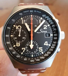 Vintage Sinn 144 GMT Automatic Chronograph Upgraded ETA 7750 25-Jewel Movement - Picture 1 of 16