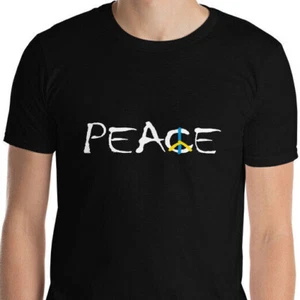 Ukraine Peace kurzärmeliges Unisex-T-Shirt - Bild 1 von 13