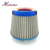 BLUE 2.5 Inches 2.5/" 63mm Inlet Cold Air Intake Cone Dry Filter For Hyundai
