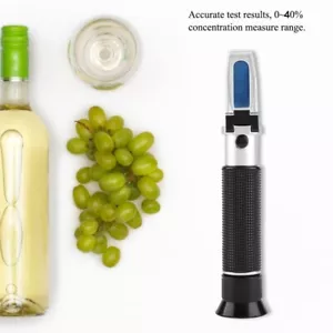 Winzer Refraktometer, Alkohol 0-25%, Brix 0-40% mit ATC für Weinbereitung Wein - Bild 1 von 12