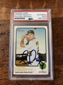 Stephen Piscotty IP Signed Topps Heritage Card PSA DNA Coa Slab Autographed A’s - Picture 1 of 2